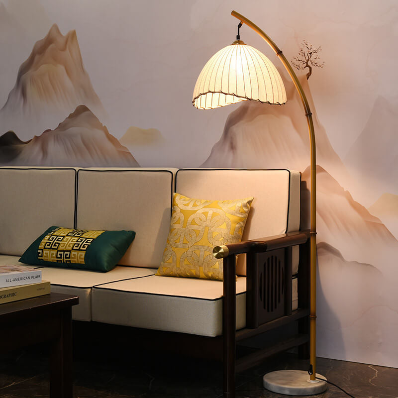 Bamboo Pole Floor Lamp detail