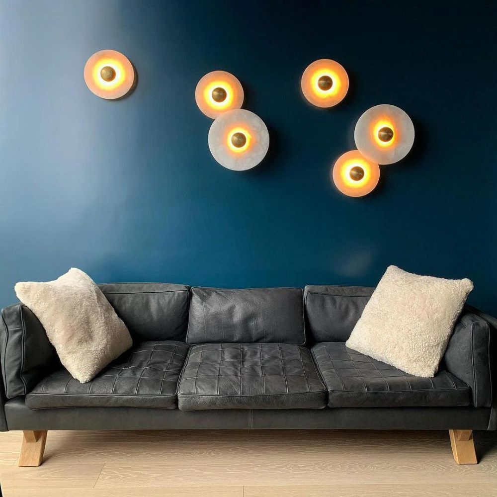 Alabaster Radiance Minimalist Elegance Wall Lamp