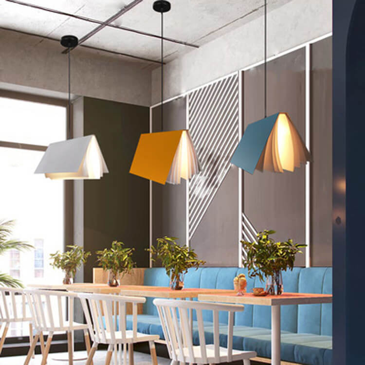 Flying Book Pendant Light detail