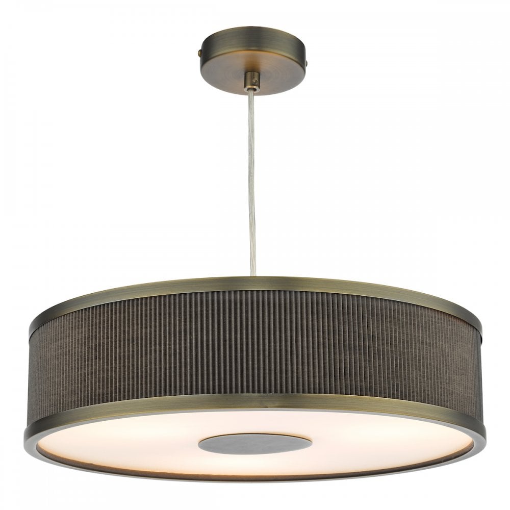 Alvaro 3 Light Single Pendant – Antique Bronze Mushroom