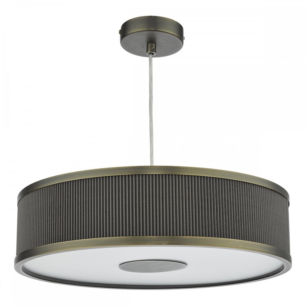 Alvaro 3 Light Single Pendant – Antique Bronze Mushroom
