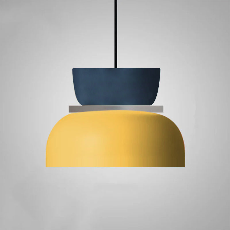 Macaron Pendant Light Large Yellow Blue