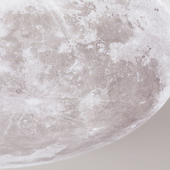 Moon Round Flush Mount Ceiling Light detail