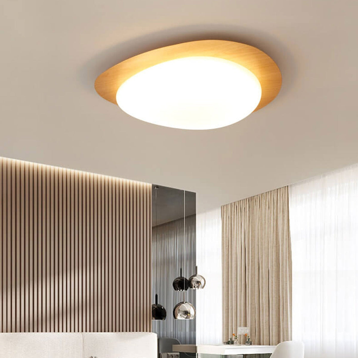 Pebble Flush Mount Ceiling Light detail