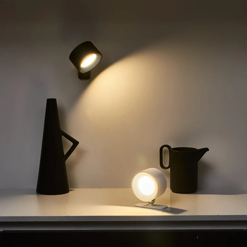 EasyStick cordless wall lamp lifestyle bedroom setting — GildNest UK