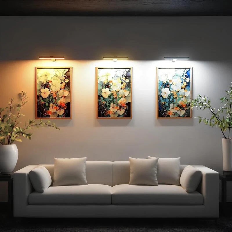 Cordless wall art light mounted on wall — GildNest UK