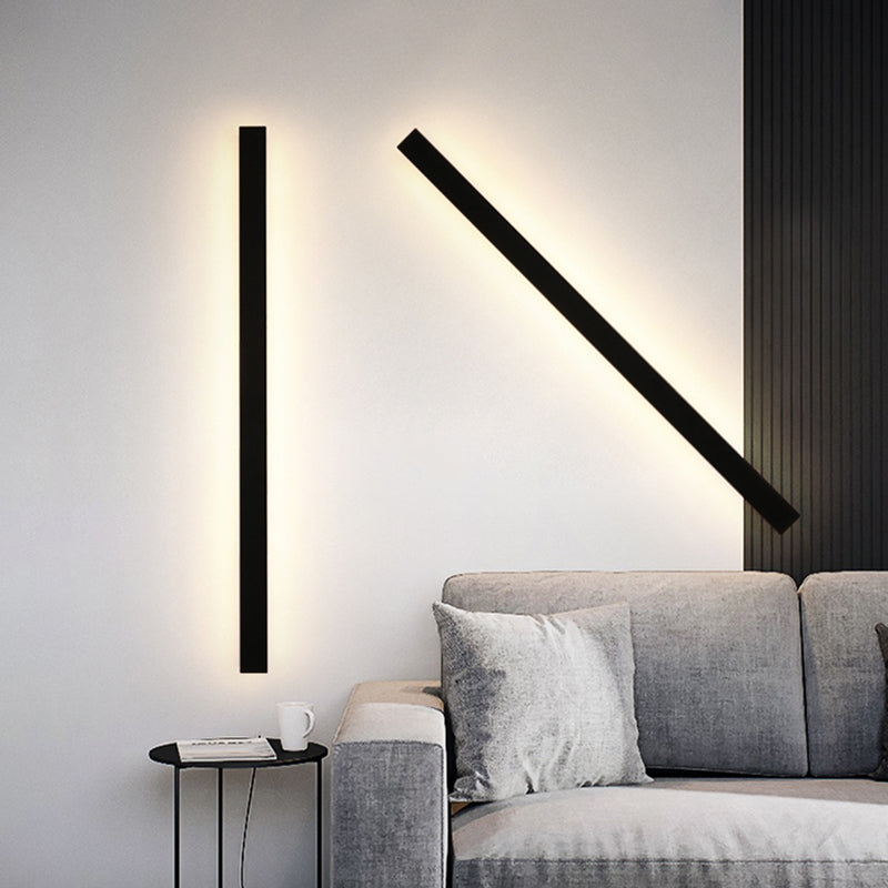 Silex linear LED wall light on building façade — GildNest UK