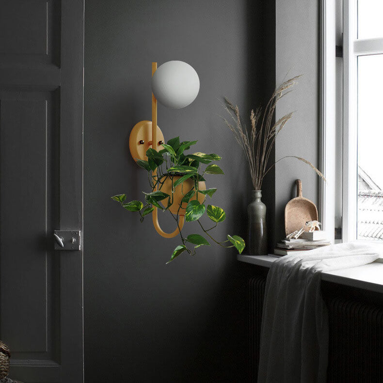 Sphere Storage Box Wall Sconce Lamp lifestyle