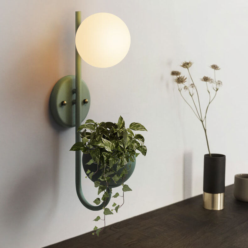 Sphere Wall Sconce Blue detail