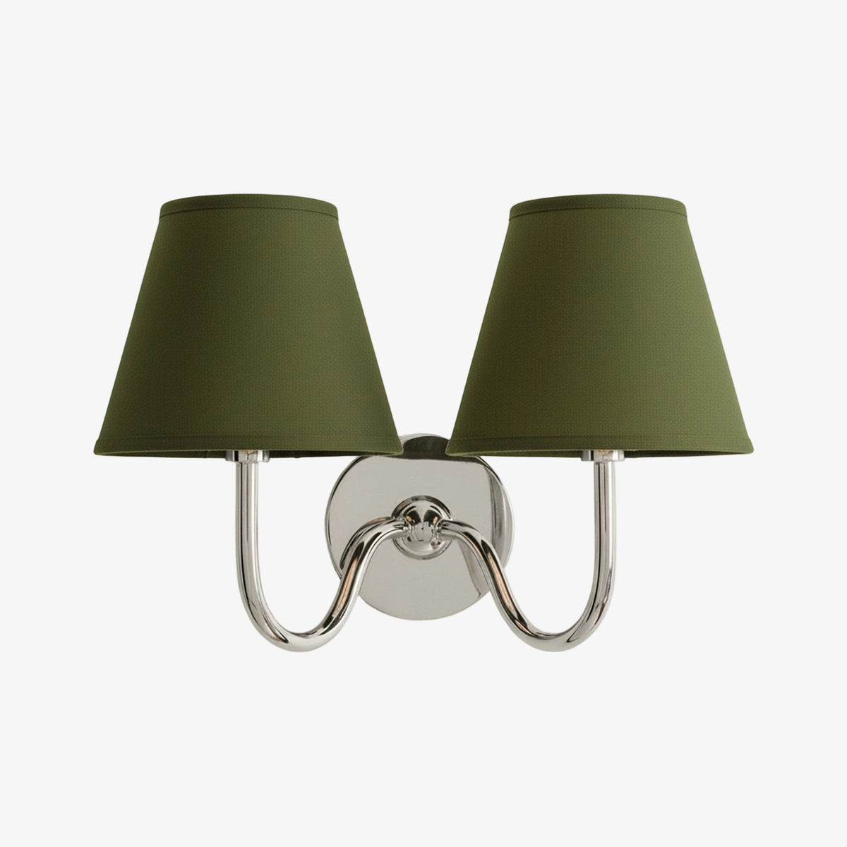 Luvora Wall Lamp 2 Heads / Chrome / Green Plain