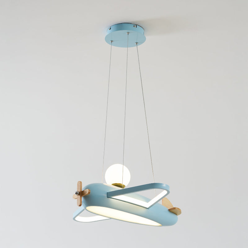 Airplane Pendant Lamp Blue
