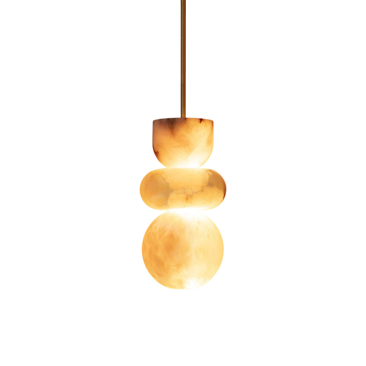 Alabaster Totem Pendant Light