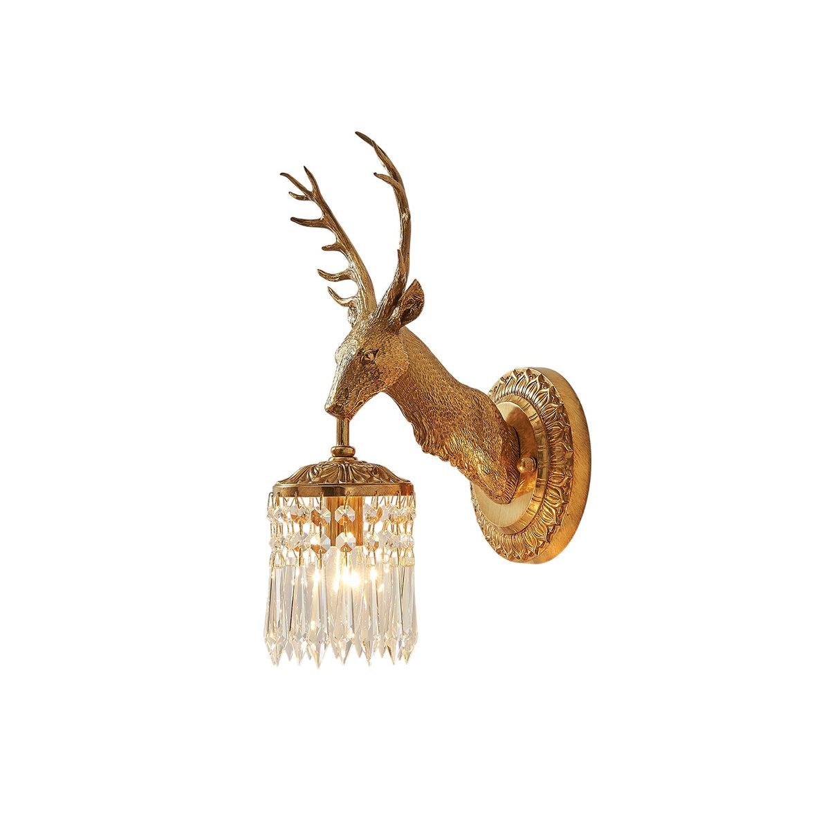 Antler Crystal Wall Light