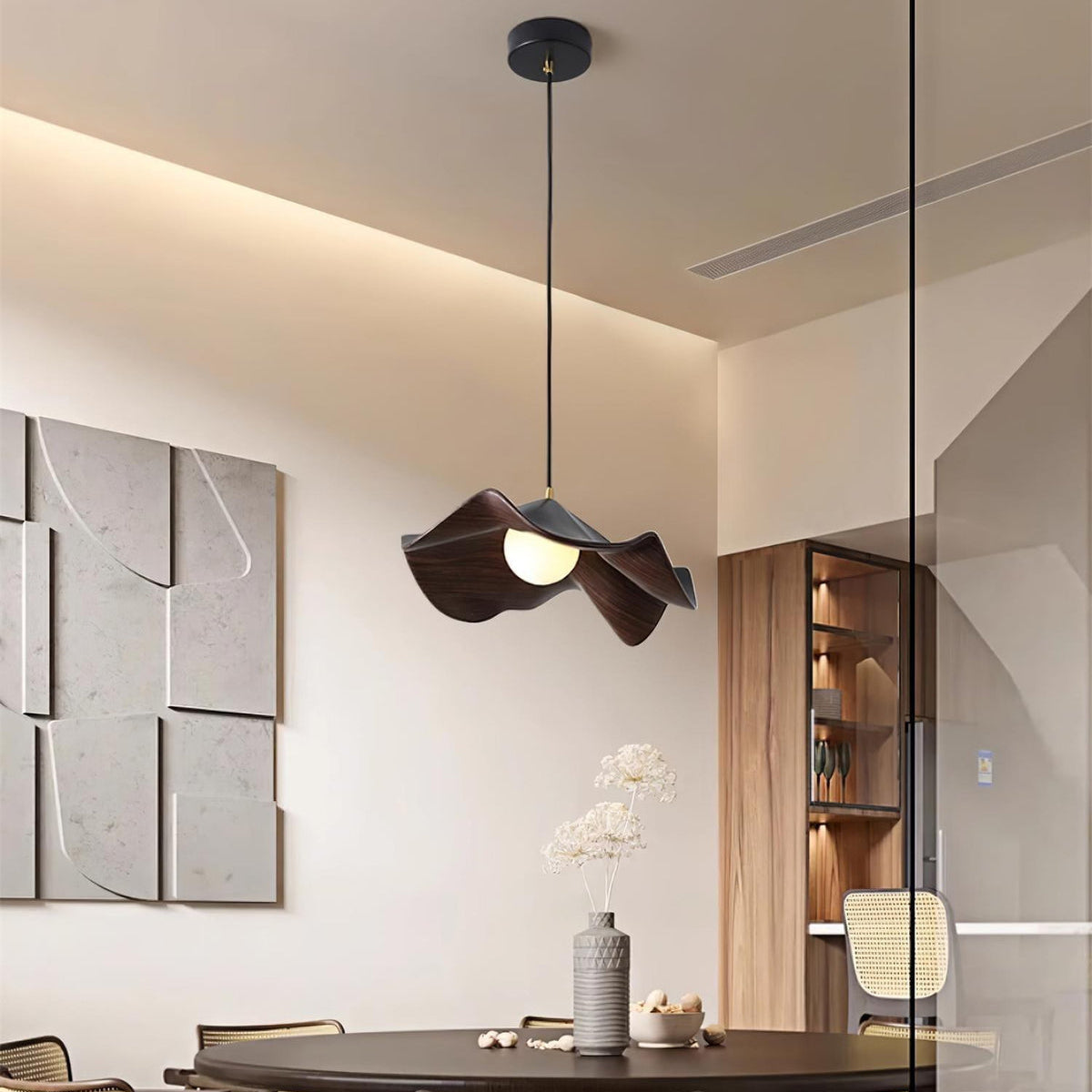 Lotus Flow Casita Resin Pendant Light