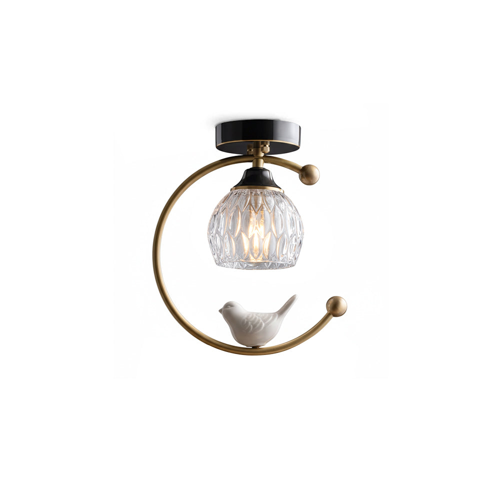 Ceramic Bird Ceiling Lamp