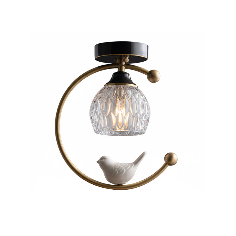 Ceramic Bird Ceiling Lamp
