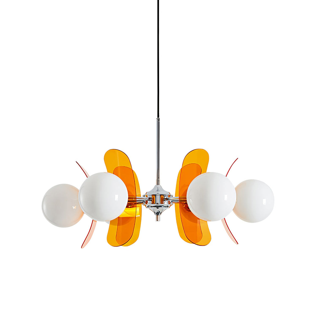 Coloured Acrylic Sputnik Chandelier