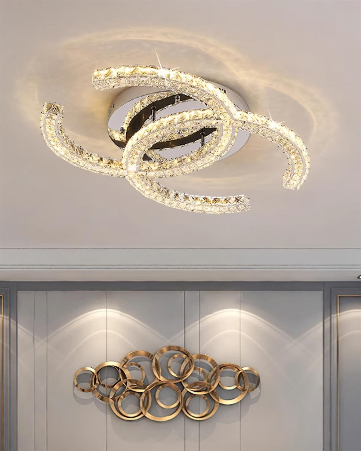 Crystal Ceiling Light detail
