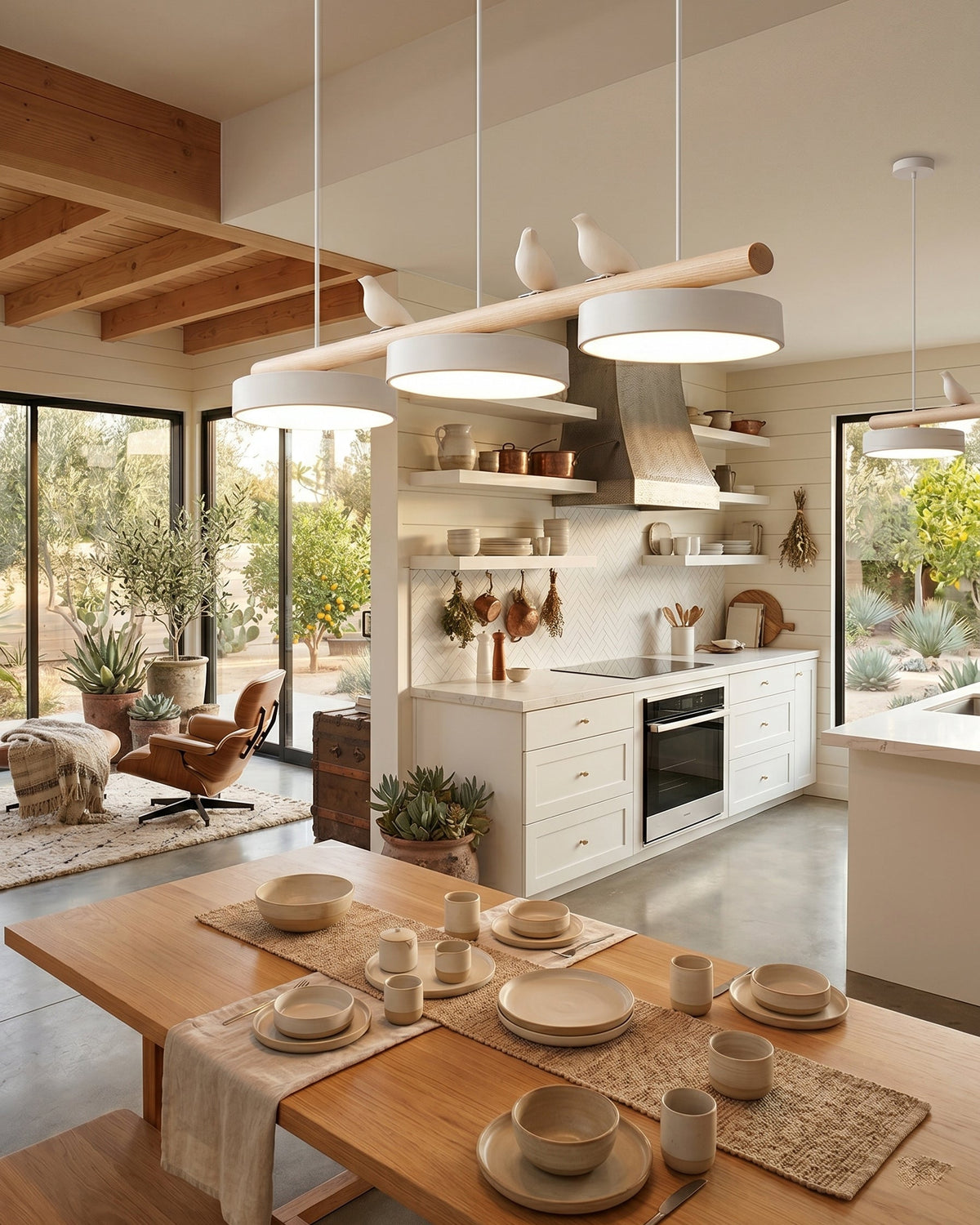 Sienna Bird Linear Pendant Lamp