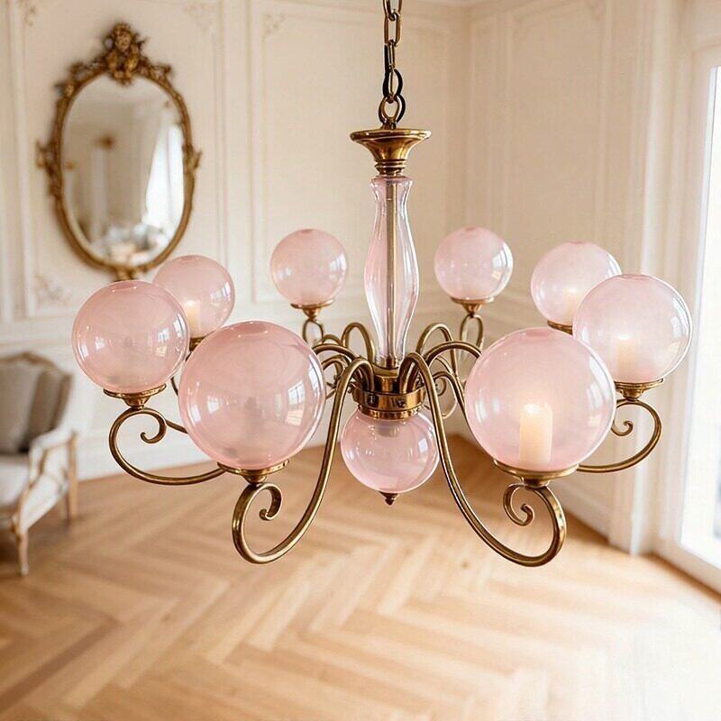 Evelyn Glass Globe Chandelier