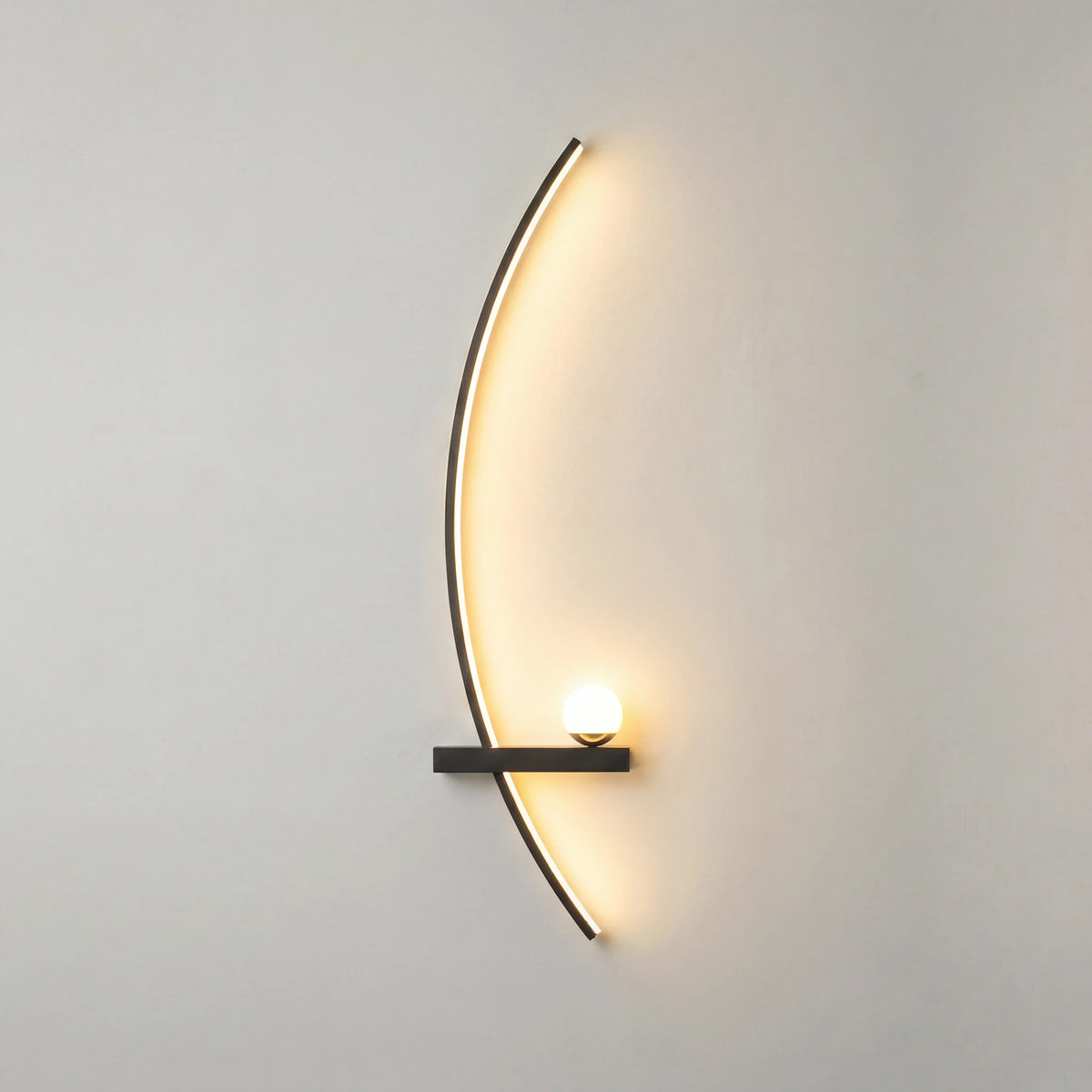 Forseti Minimalist Arc Linear LED Wall Light