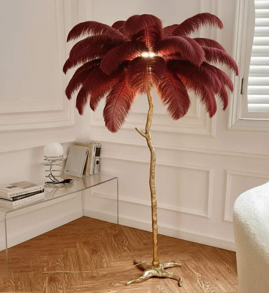 Virel Feather Floor Lamp