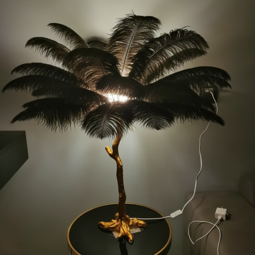 Virel Feather Floor Lamp