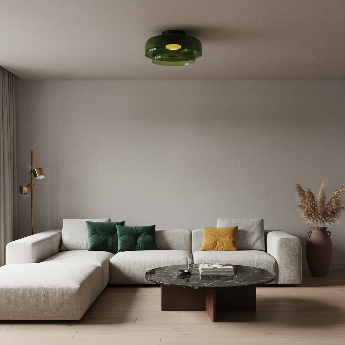 Levels Glass Ceiling Lamp