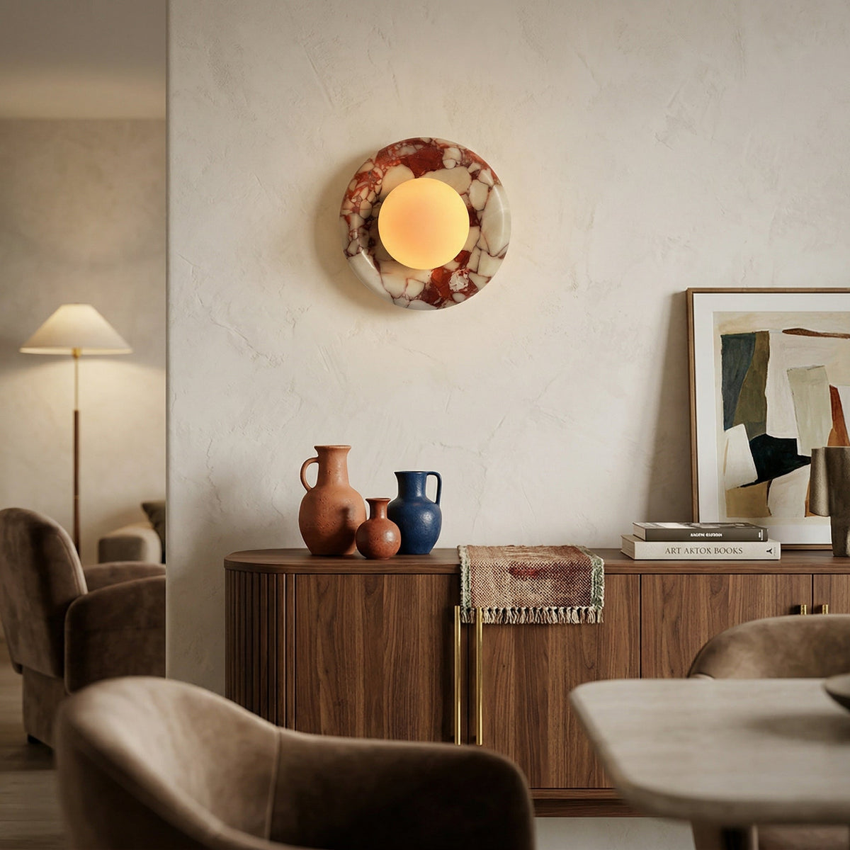 Orli Natural Marble Sconce
