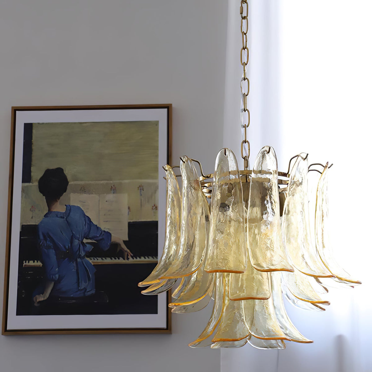 Murano Petal Chandelier