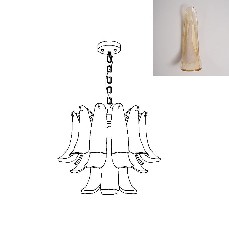 Murano Petal Chandelier