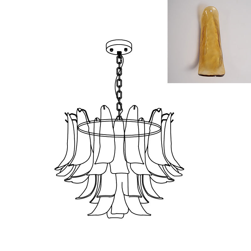 Murano Petal Chandelier