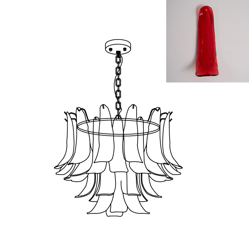 Murano Petal Chandelier