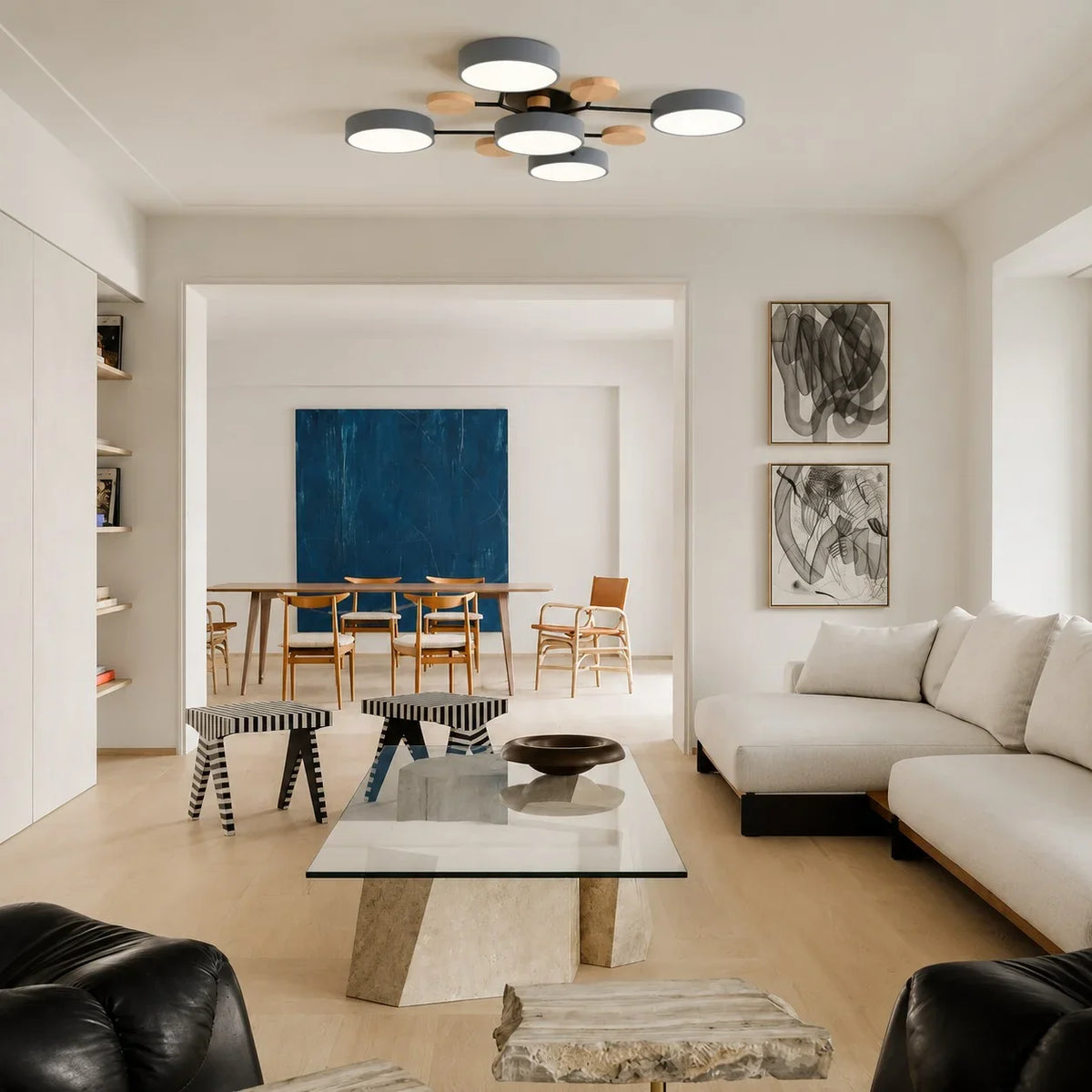 Murray Macaron Molecular LED Ceiling Light