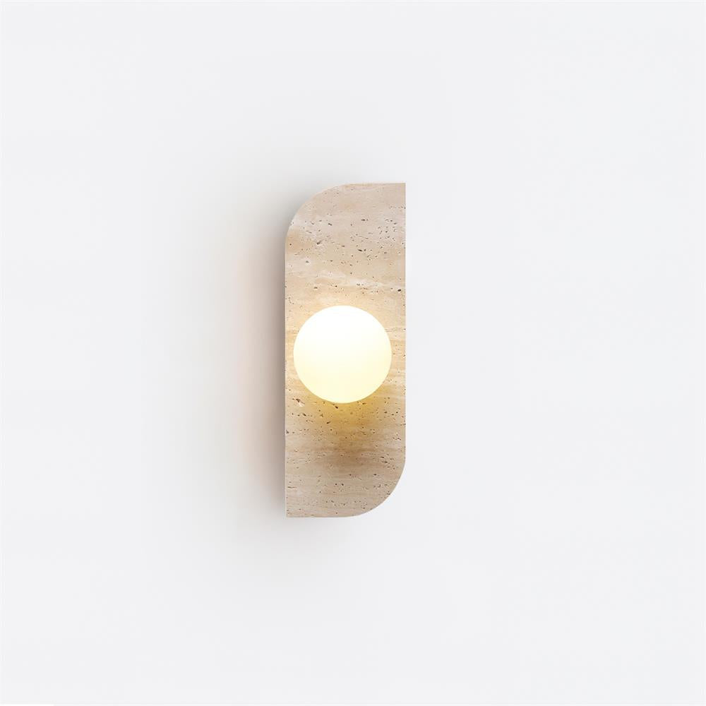 Neptune Travertine Wall Lamp H18cm