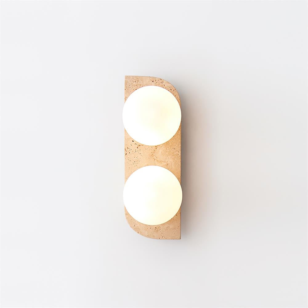 Neptune Travertine Wall Lamp H28cm