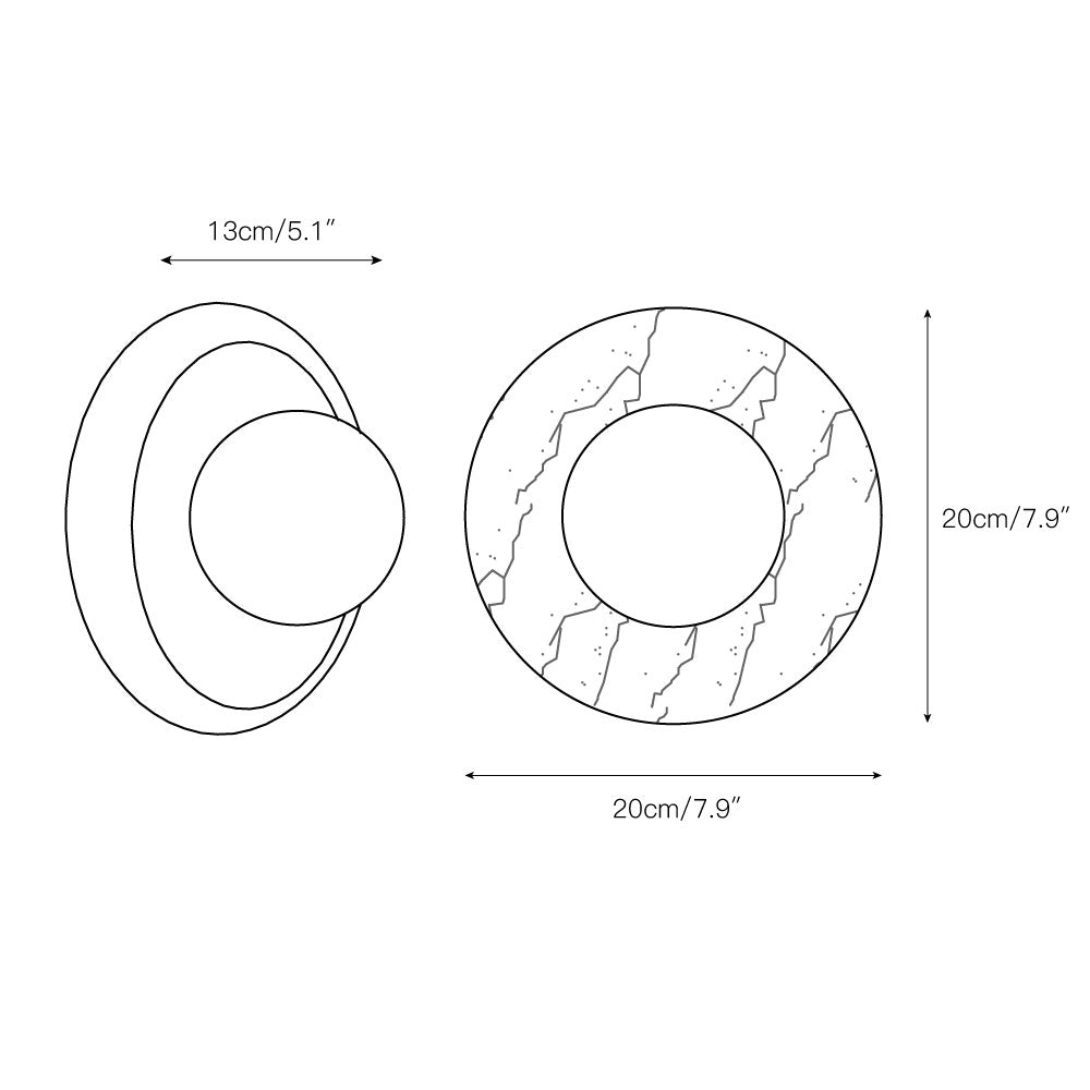Orli Natural Marble Sconce