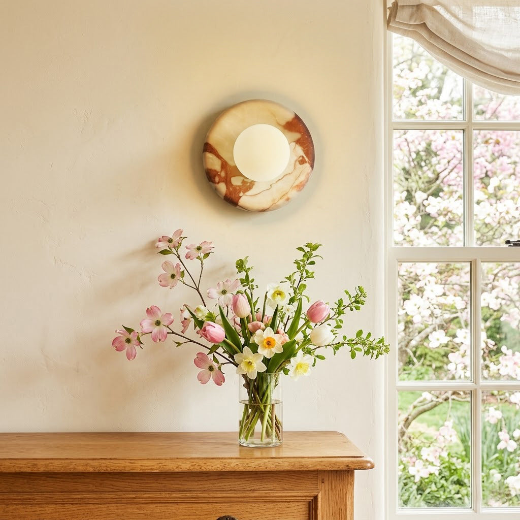 Orli Natural Marble Sconce