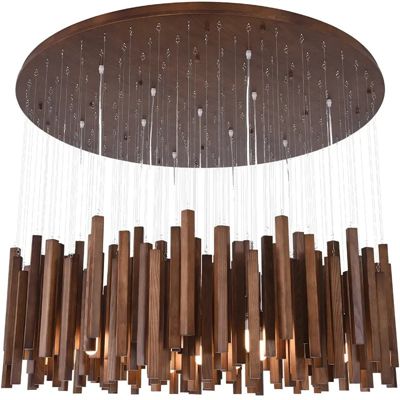 Azera Retro Wood Chandelier