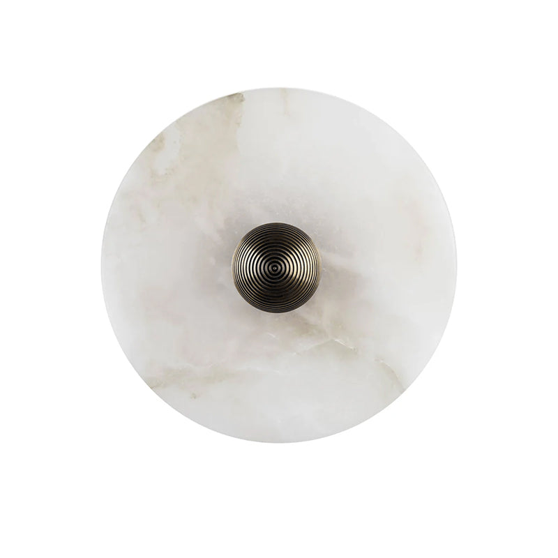 Round Alabaster Wall Lamp