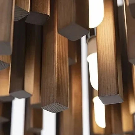 Azera Retro Wood Chandelier