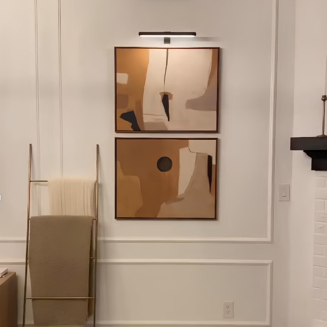 Cordless wall art light gallery wall setting — GildNest UK