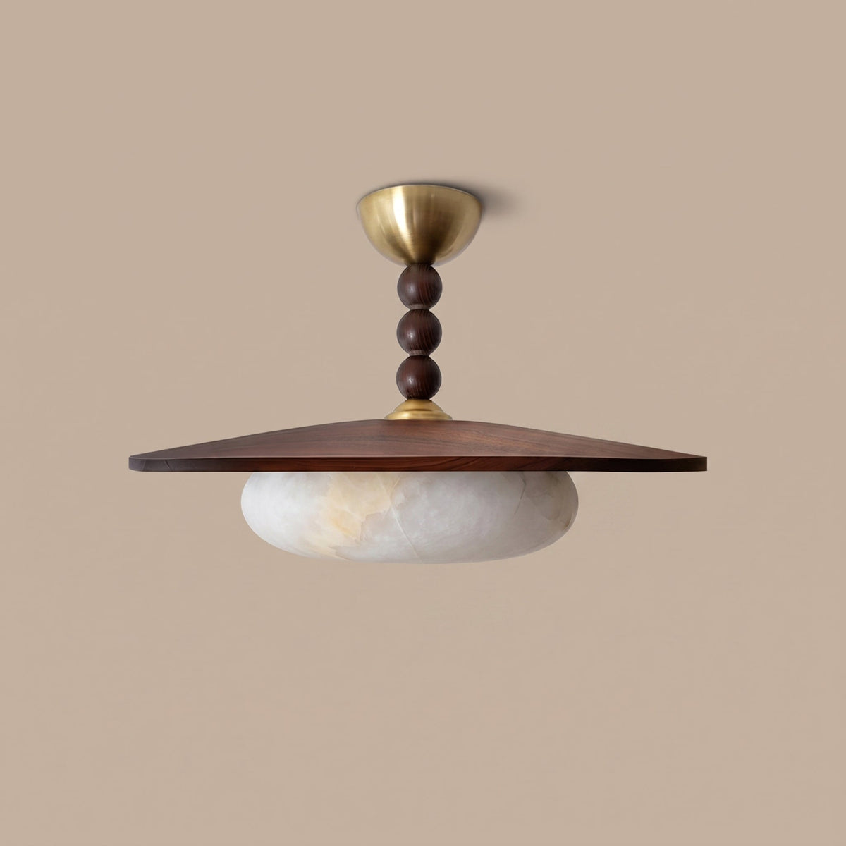 Vicenza Ceiling Light White Alabaster