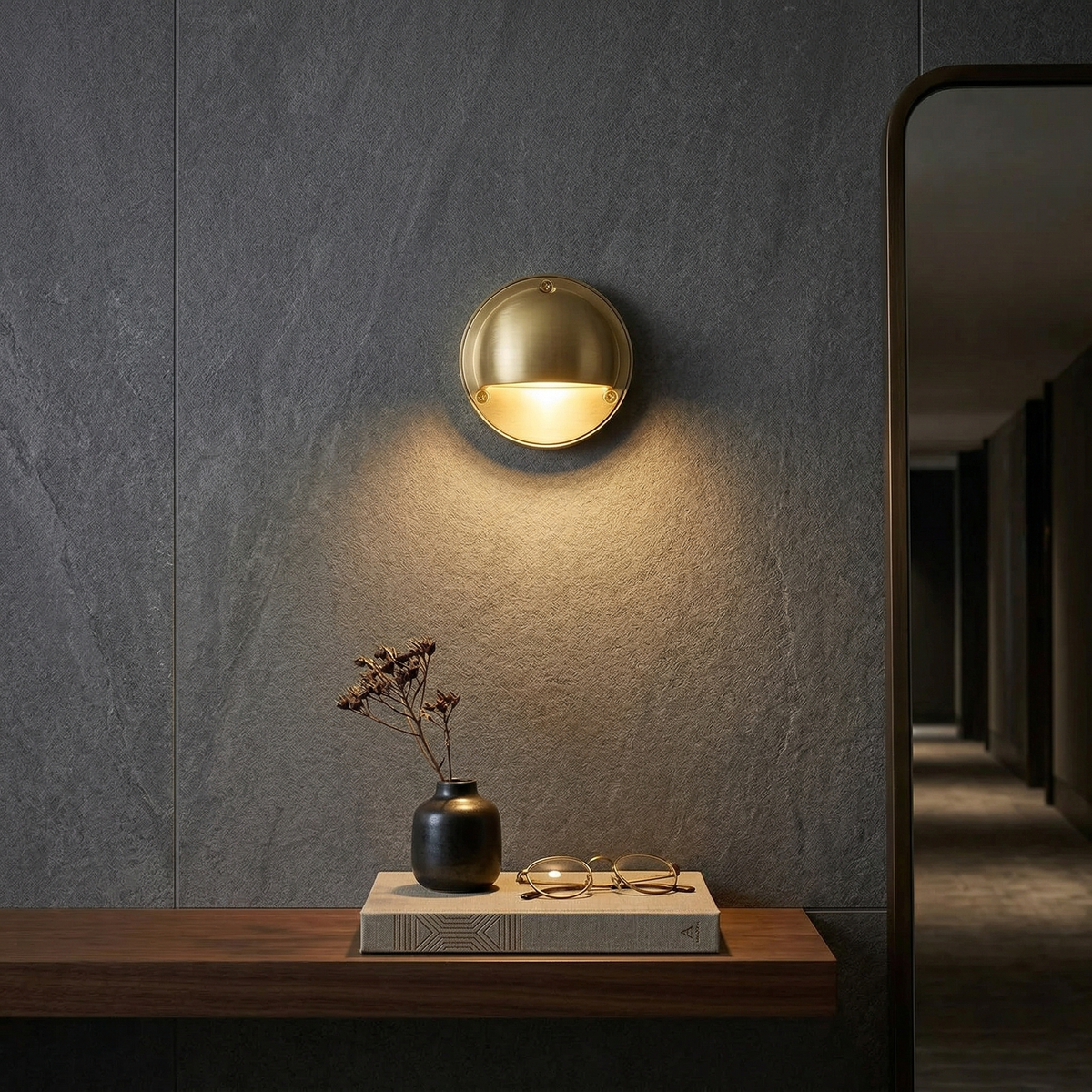 Hardy Brass Wall Light