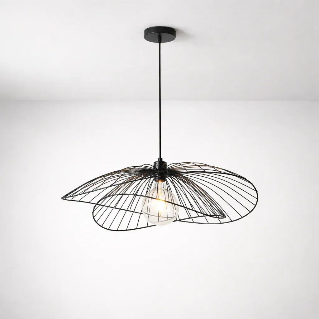 Broome 65cm Black Wire Globe Pendant Light
