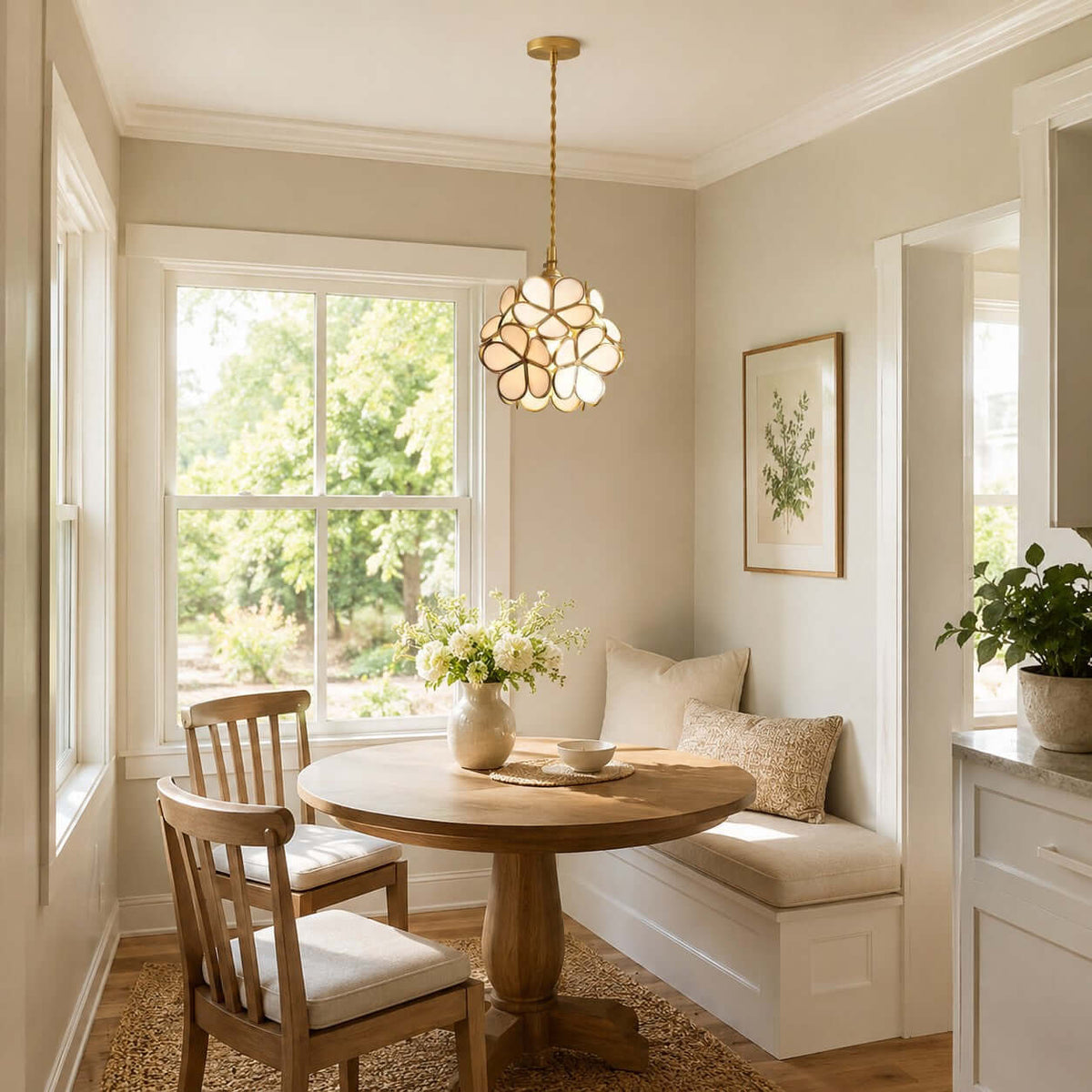 Glass Petal Pendant Light