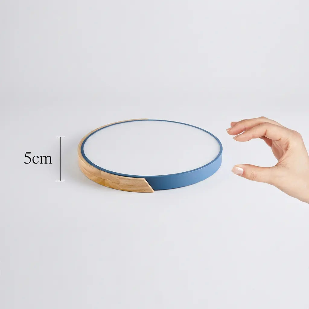 Scandinavian wooden flush mount ceiling light specifications — GildNest UK