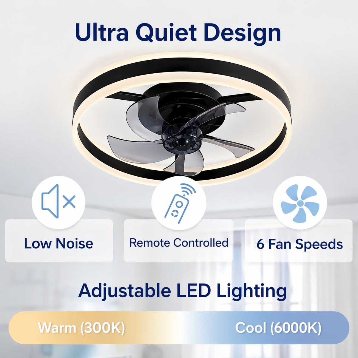 Kingston Remote Control Ceiling Fan