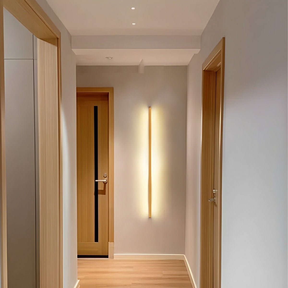 Modern Minimalist Wood Up & Down LED Wall Sconce