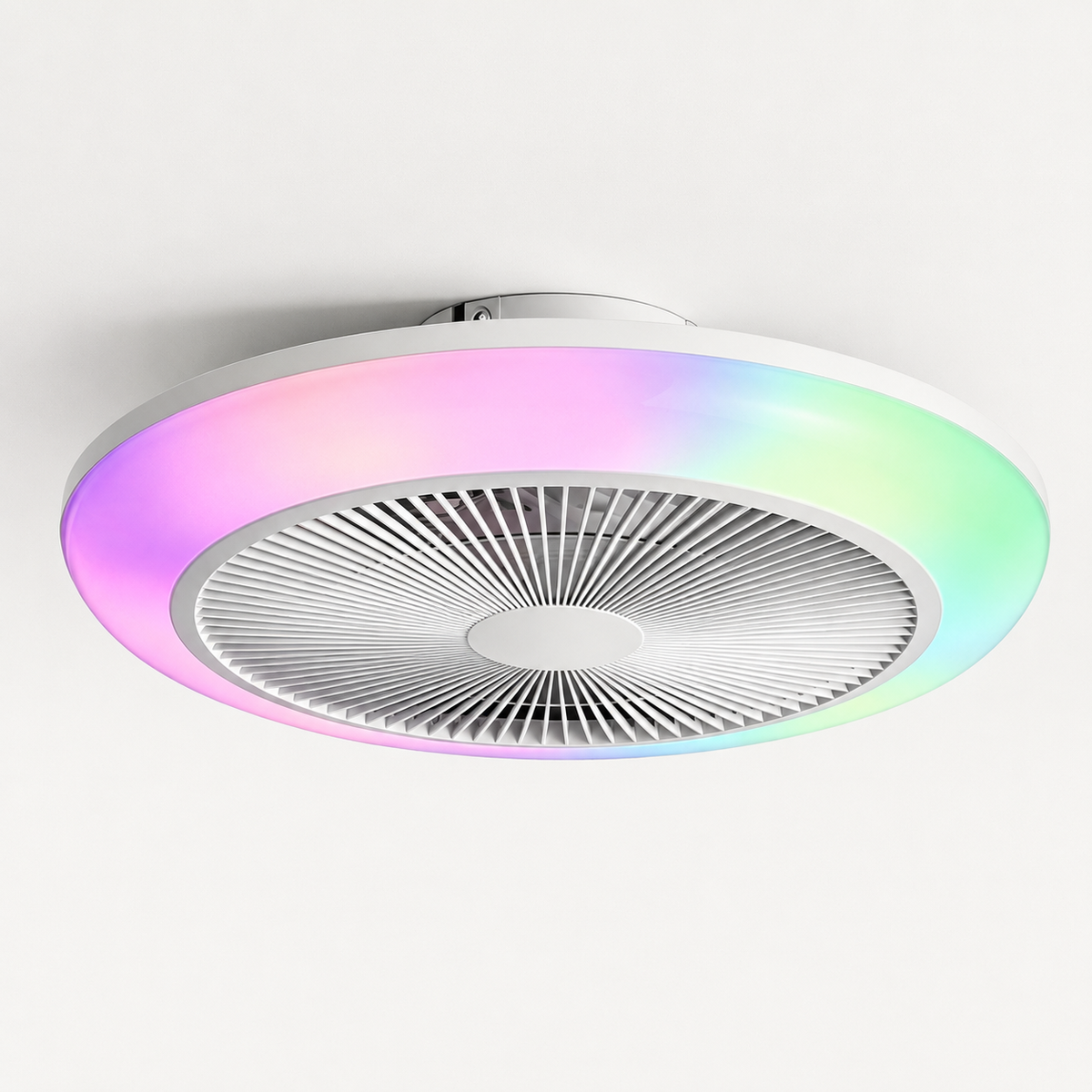 Newell Low-Profile Remote Control Ceiling Fan with LED Light